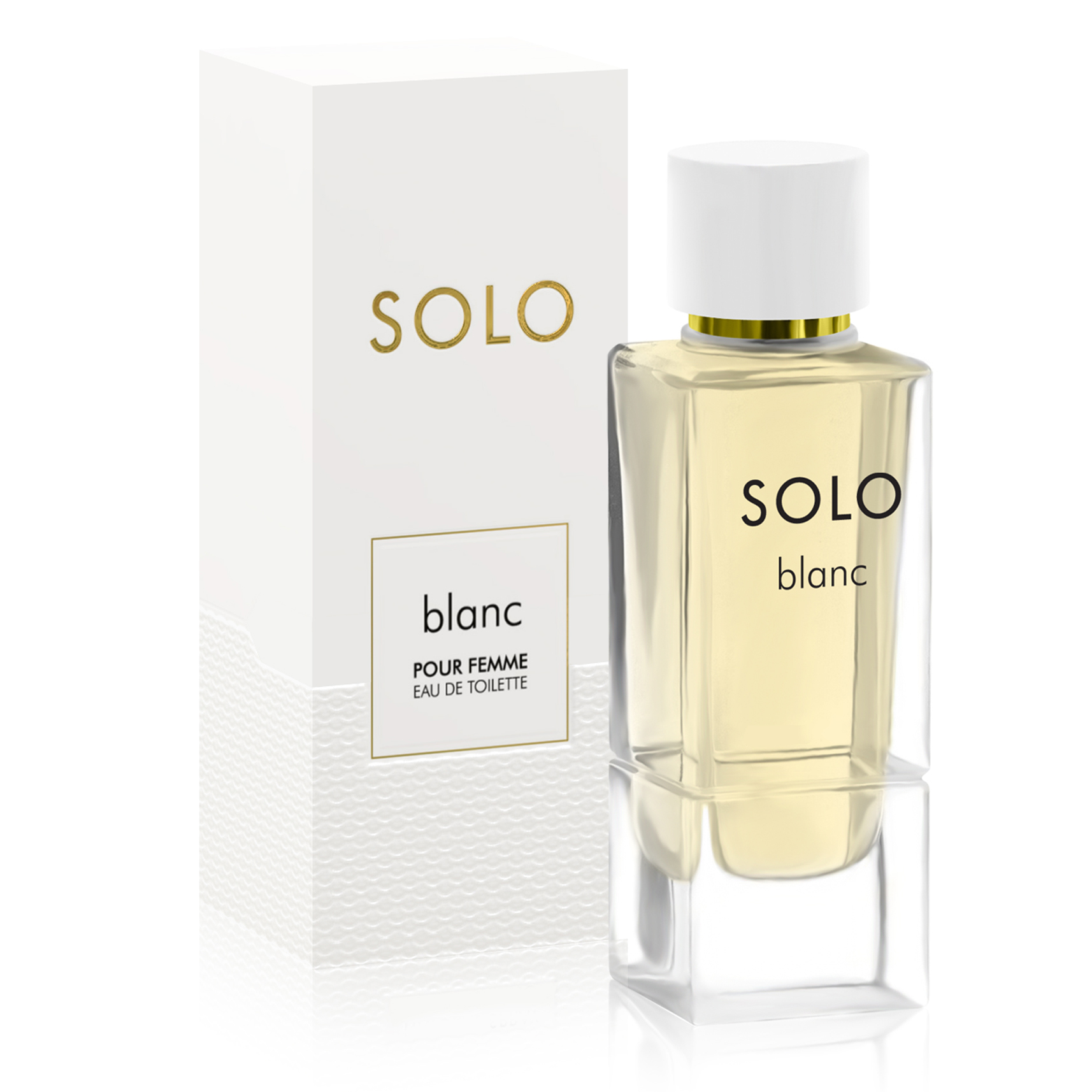 Naming, bottle design and shipping box for the Solo fragrance. By Color.zone creative agency.